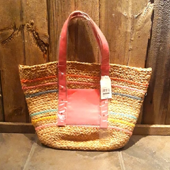 Time and Tru Bags Woven Beach Style Bag Poshmark